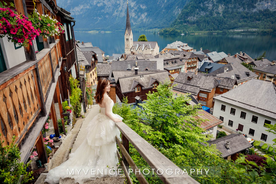 奥地利旅拍, 欧洲婚纱照, 阿尔施塔特, 海外婚纱摄影, hallstatt, austria