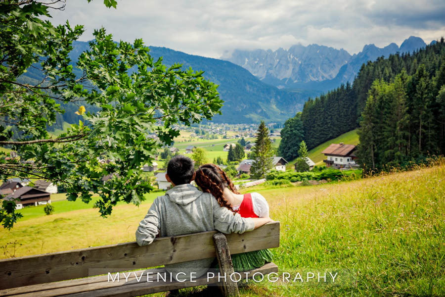 奥地利旅拍, 欧洲婚纱照, 阿尔施塔特, 海外婚纱摄影, hallstatt, austria